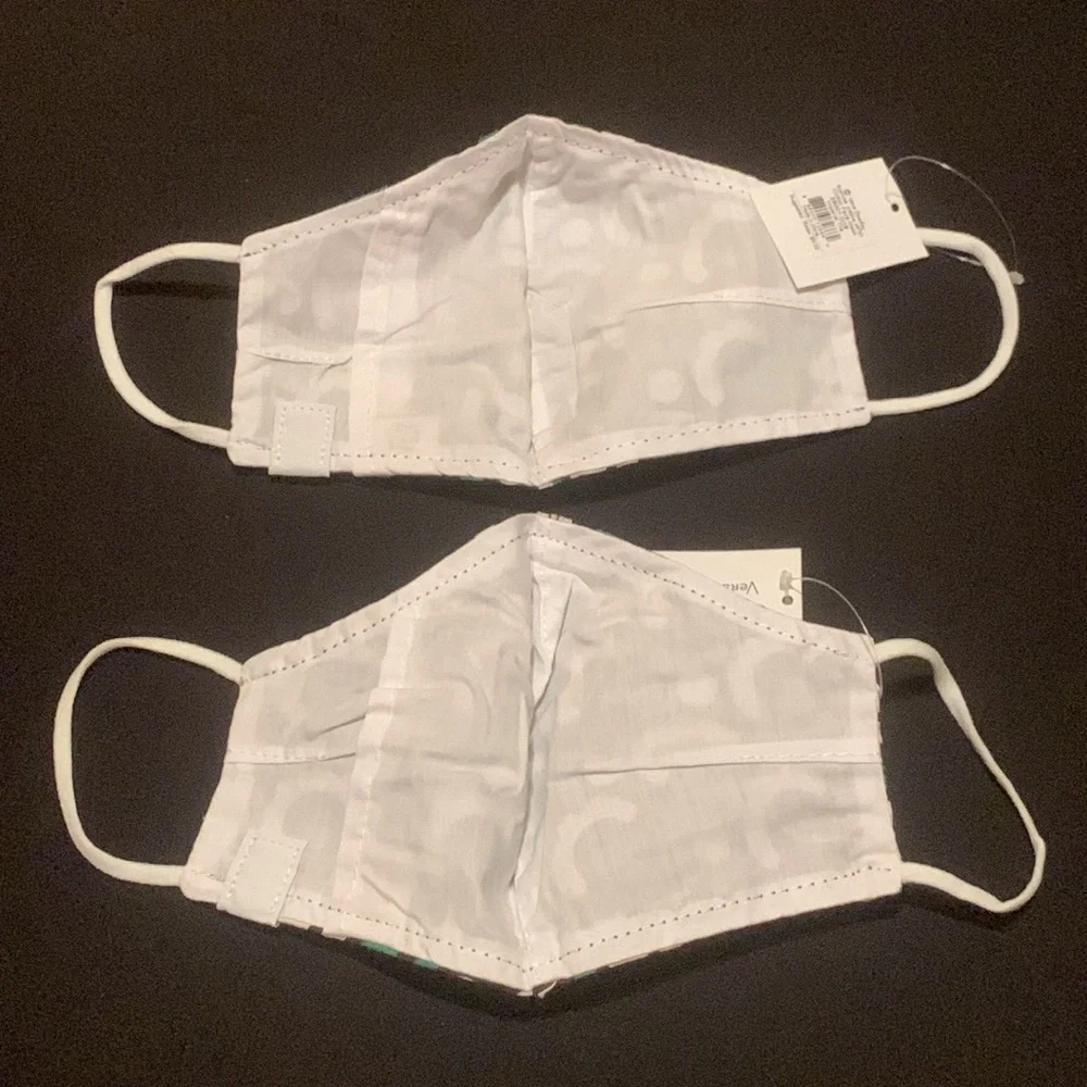 NWT Vera Bradley Cotton Face Mask Lot of 2 Imperial Tile
